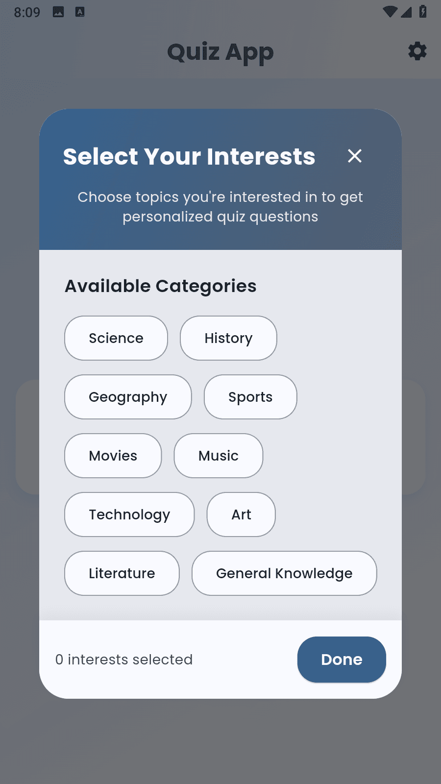 Custom Quiz